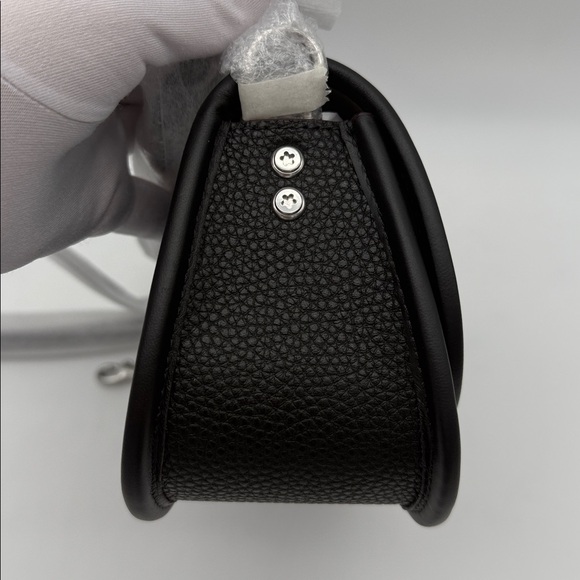 Coach Wavy Dinky Crossbody Shoulder Bag In Coachtopia Leather Black - Picture 3 of 16